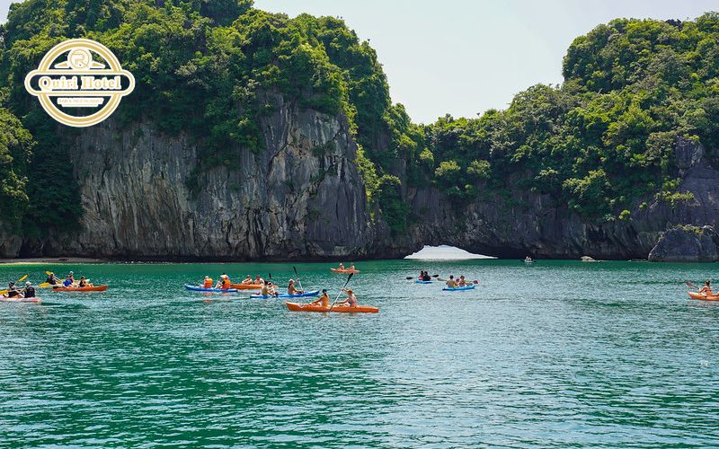 Kayaking at Ba Trai Dao Islet